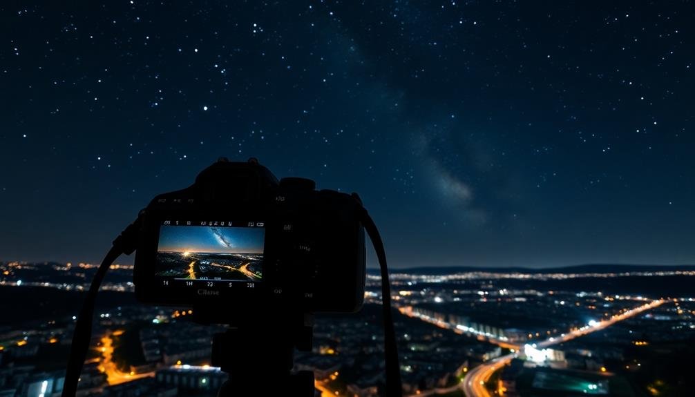 adjusting night sky exposure