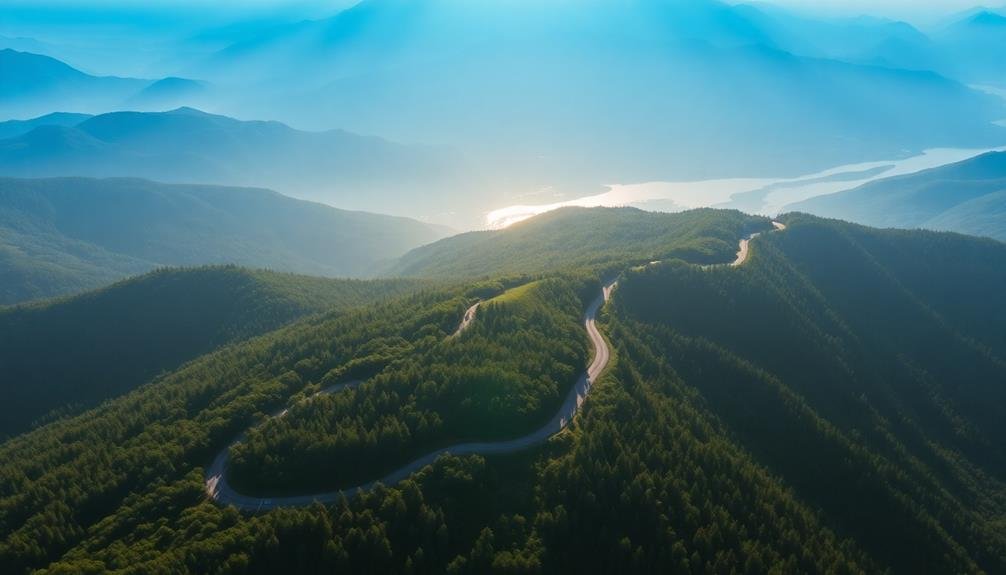 aerial perspective guiding lines