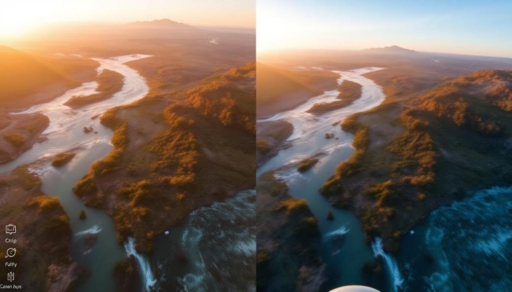 aerial photography frame rates