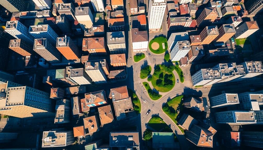 aerial view of geometry