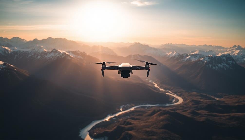 cinematic aerial establishing shots