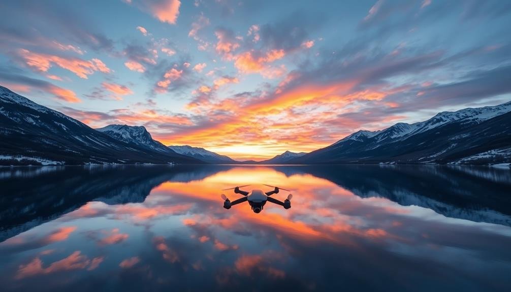 drone assisted symmetrical photography