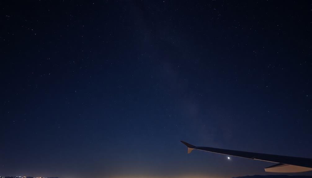 nighttime flight iso settings
