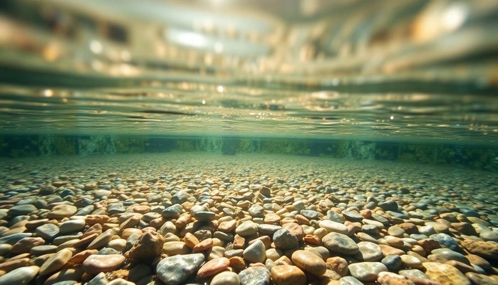shimmering images on surface