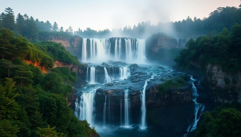 waterfalls and rivers timing