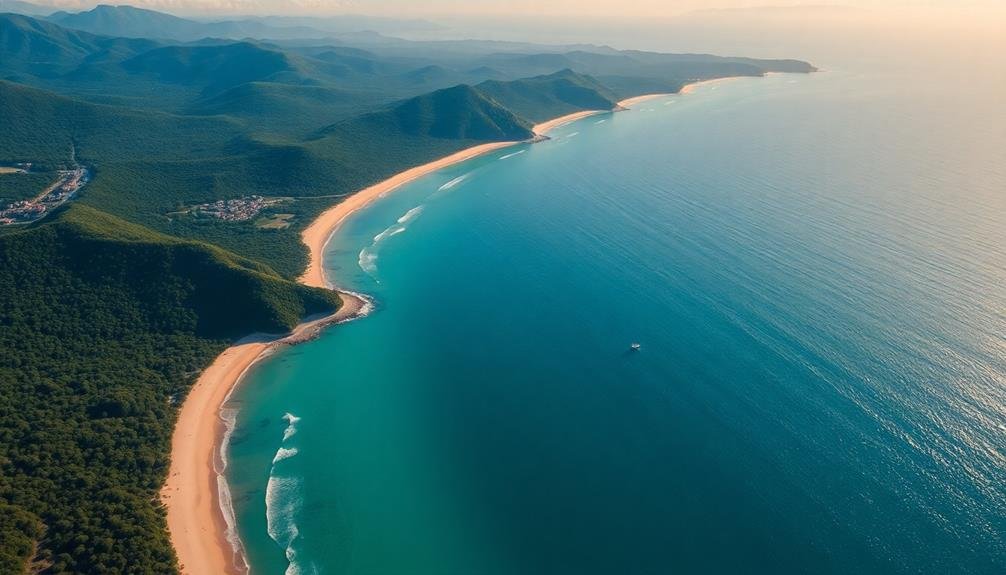 wide angle aerial perspectives