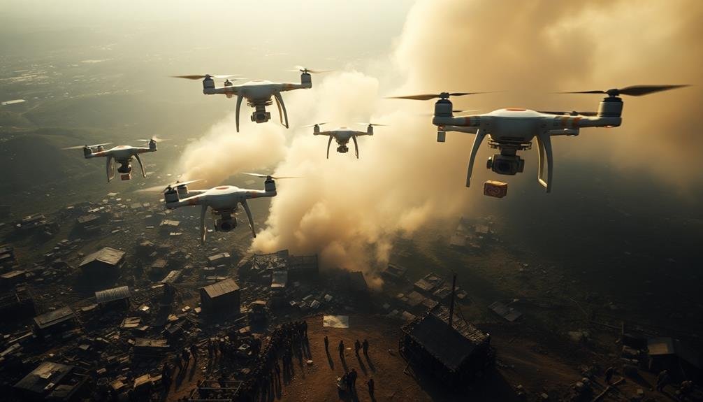 aerial delivery via drones