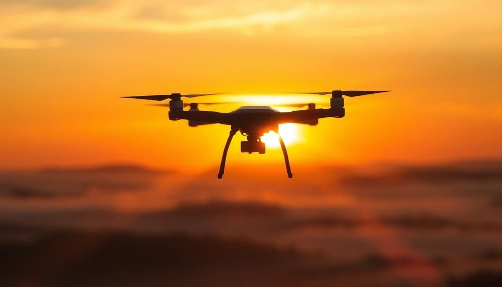 aerial drone light effects