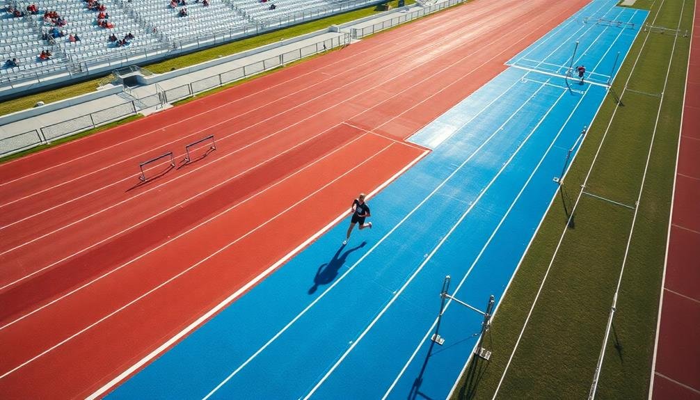 aerial filming of athletics