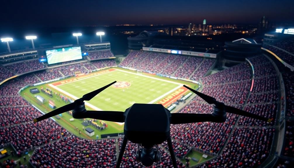 aerial football photography monetization