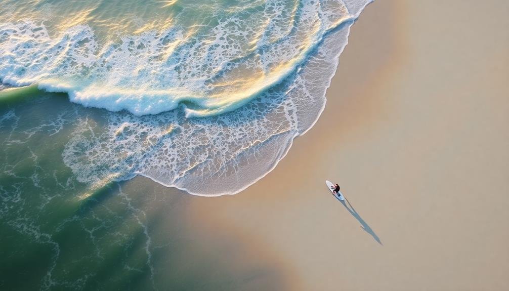 aerial narratives on beaches