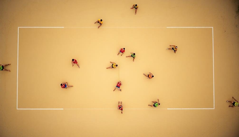 aerial player movement monitoring
