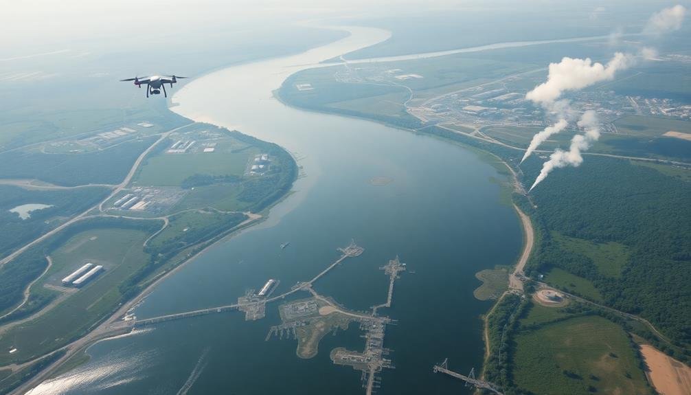 aerial pollution hotspot mapping