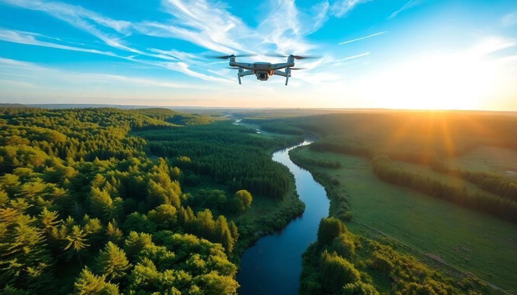 aerial summer landscape photography