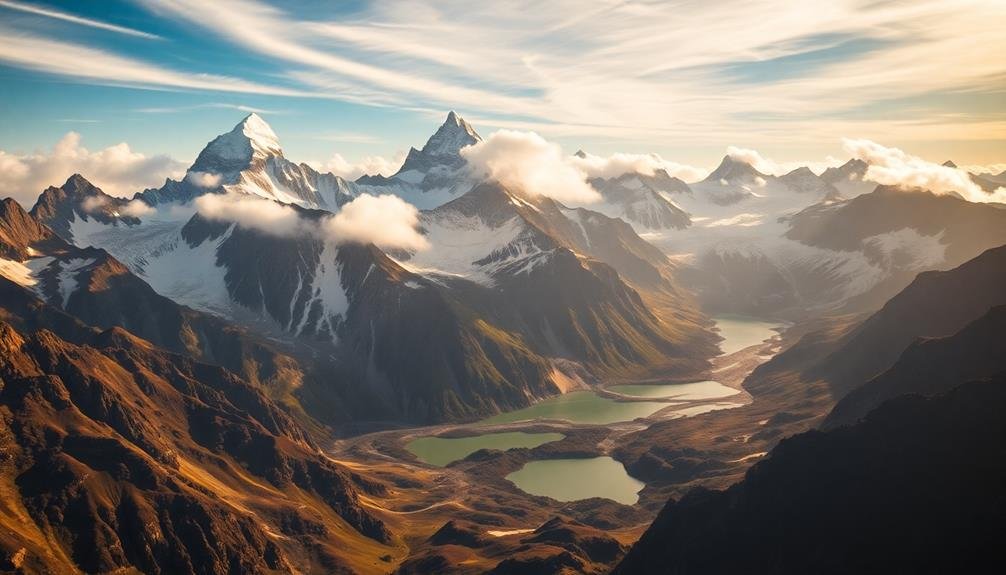 aerial view of mountains