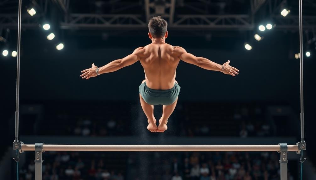 aerial views of uneven bars
