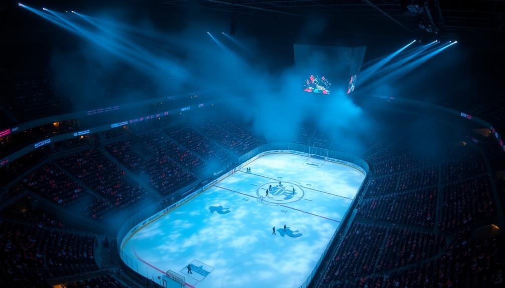 arena atmosphere captured dramatically