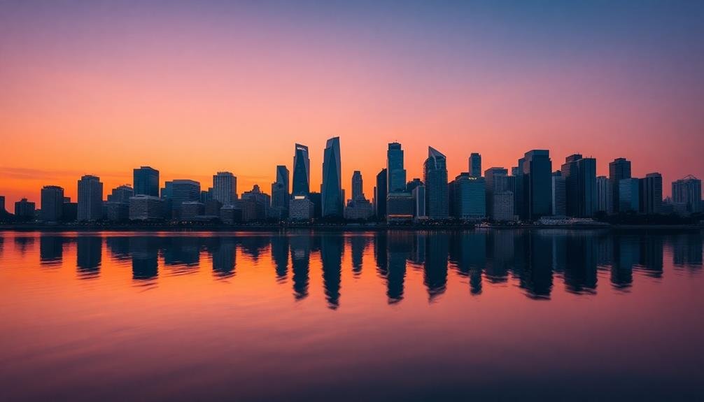 balanced urban skyline designs