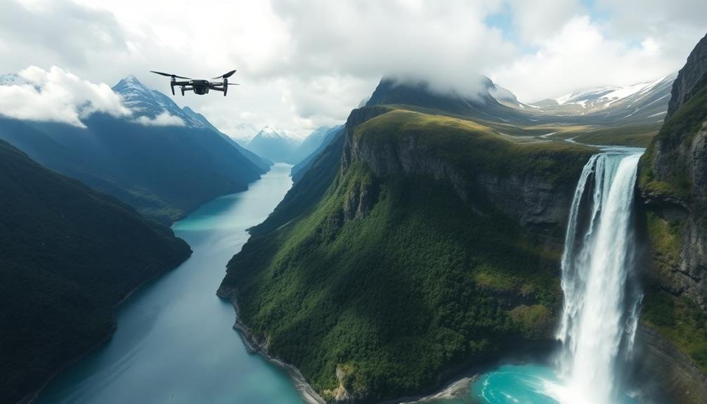 breathtaking natural fjord landscape