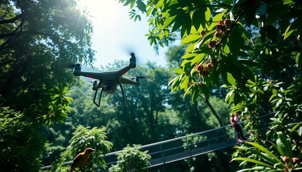 canopy research with drones