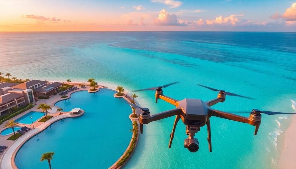 captivating resort drone footage