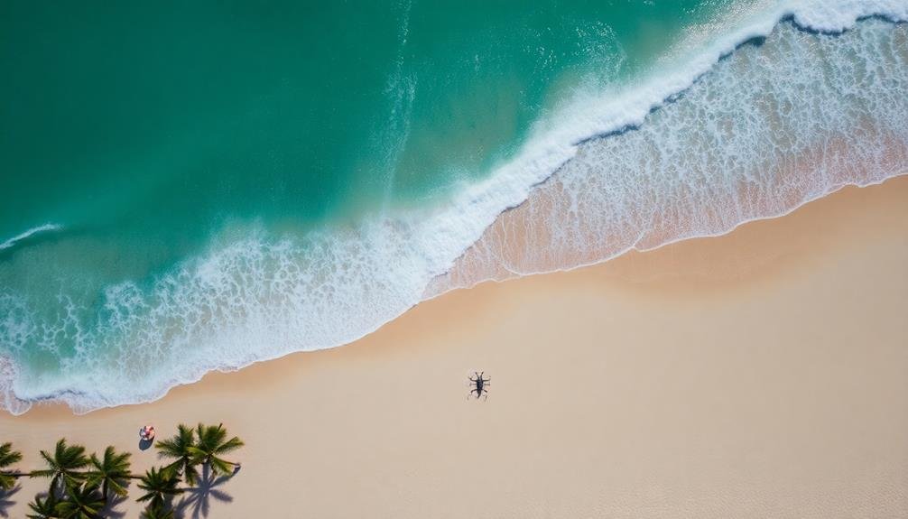 capturing stunning drone beachscapes