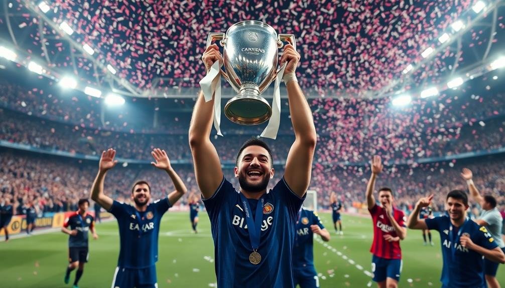 champions league victory celebration