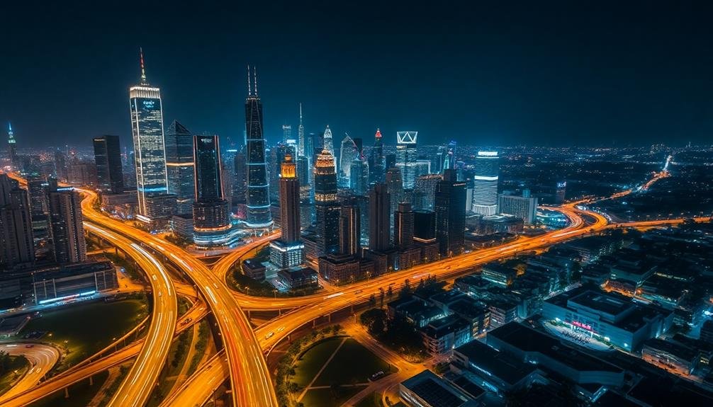 city lights motion capture