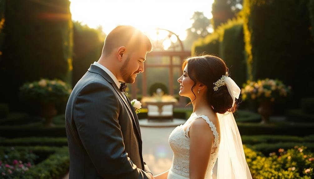 couple s first look moment