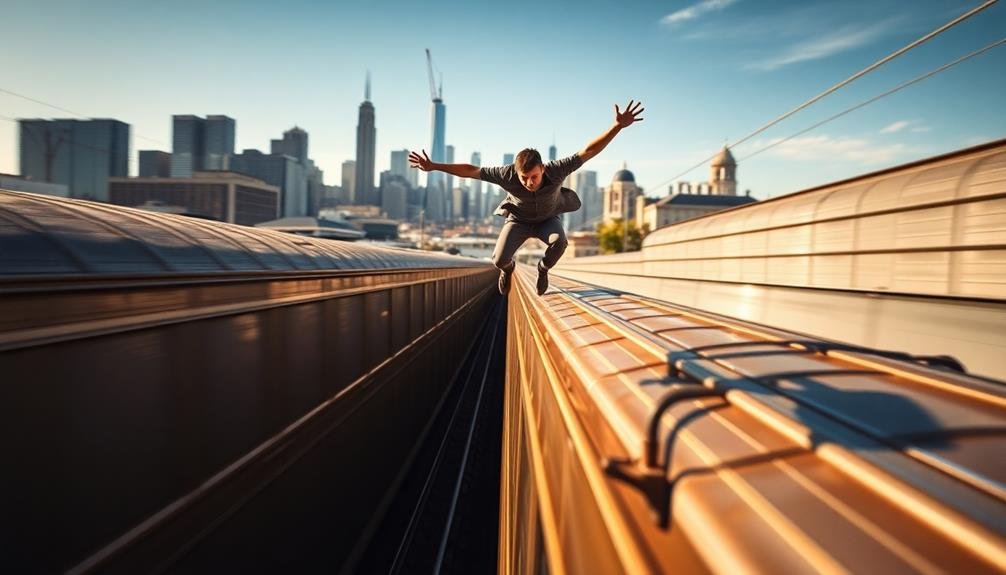 daring train surfing adventure