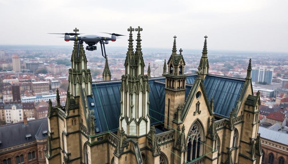 drone assisted historical structure documentation