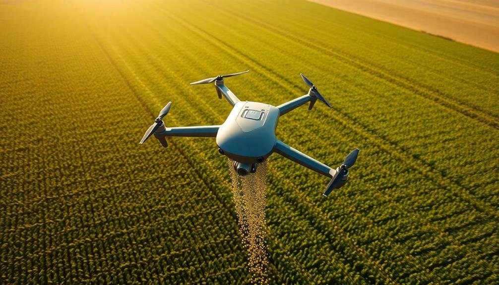 drone assisted variable rate seeding