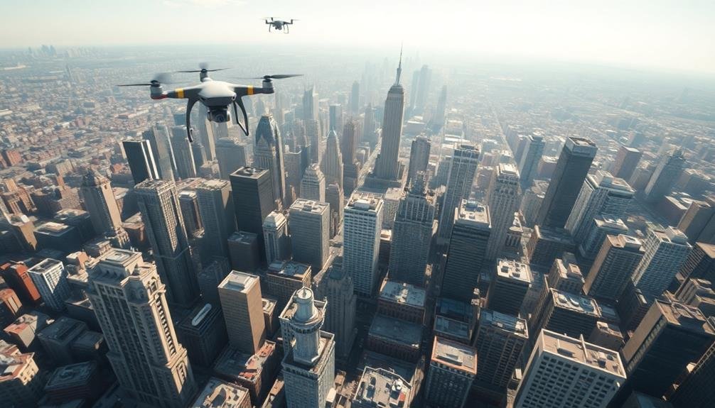 drone based aerial surveying technique