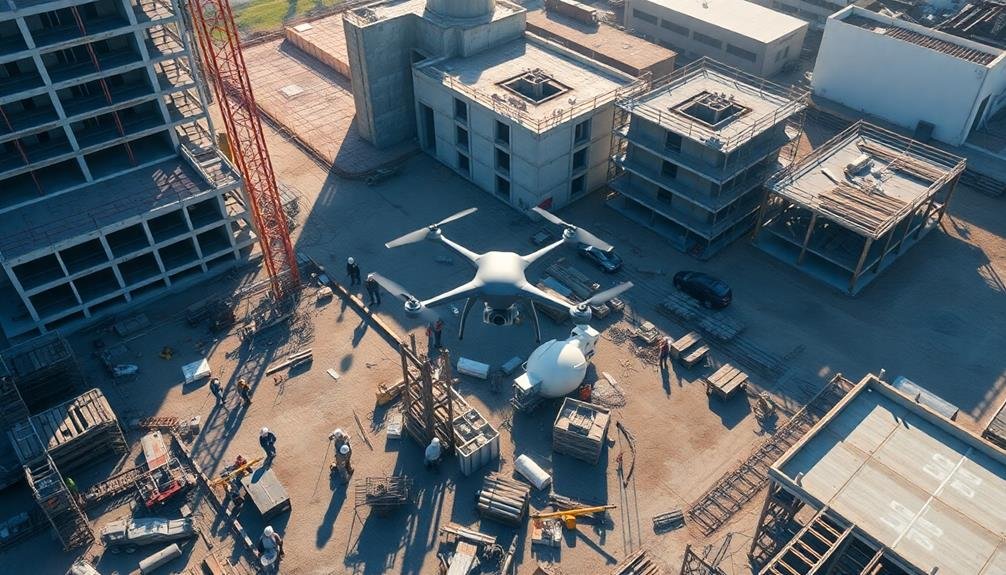 drones monitor construction progress