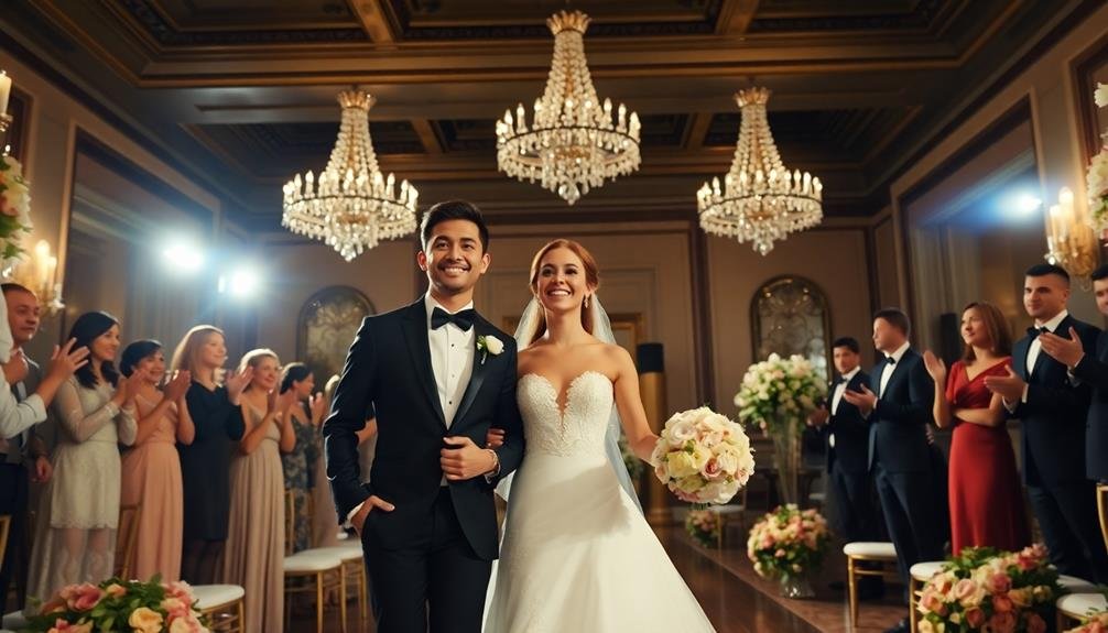 elegant event welcome setup
