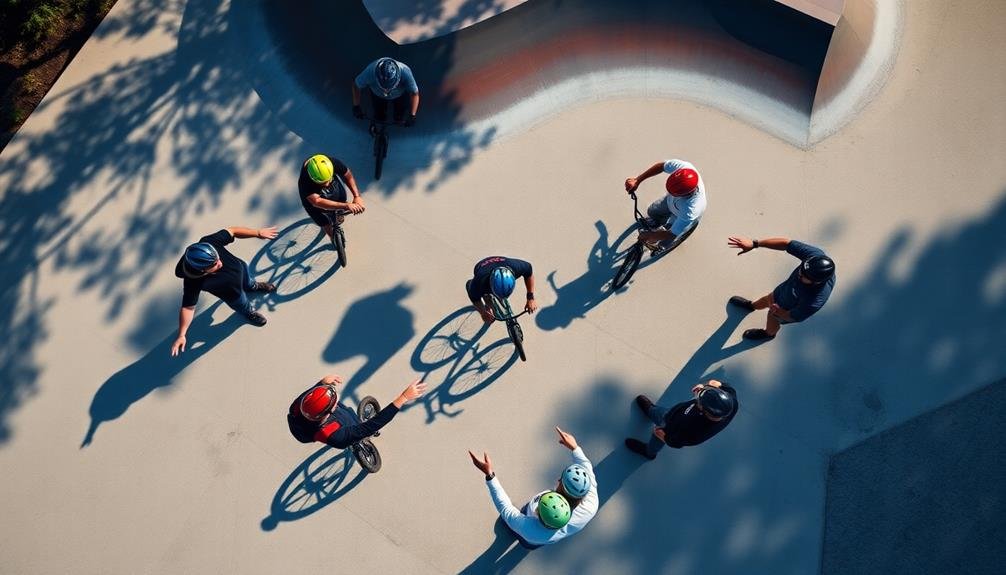 engage with bmx enthusiasts