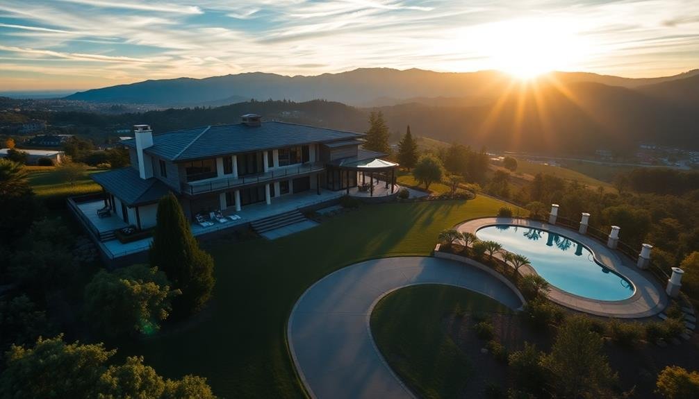 engaging aerial perspective views