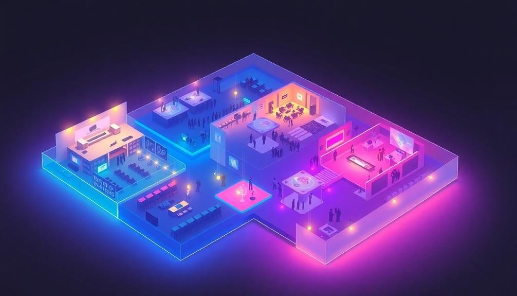 engaging virtual space layouts