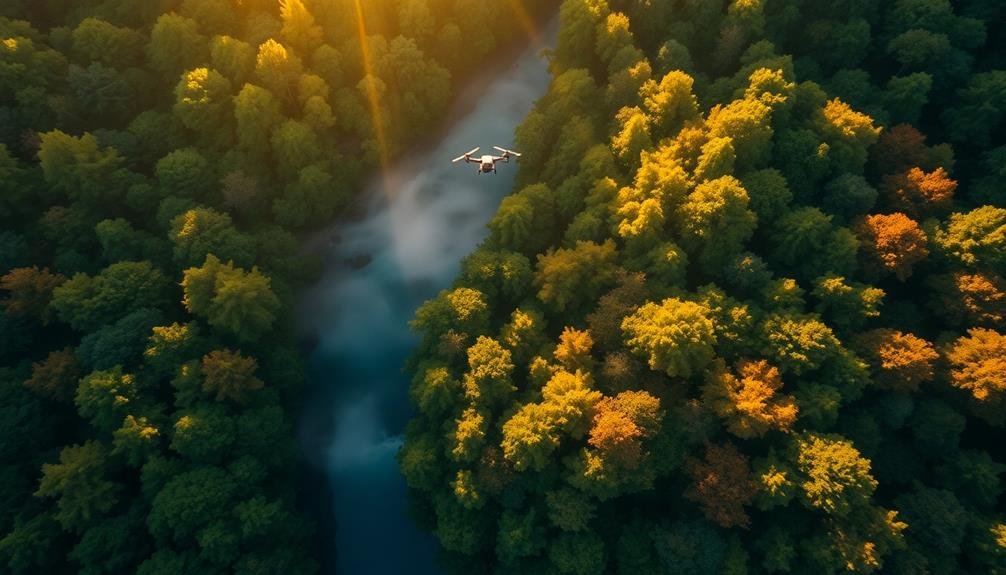 enhancing aerial nature photography