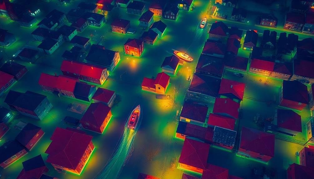 evaluating flood damage area