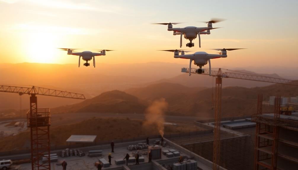 flying construction site surveillance