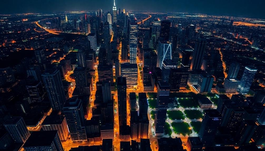 high concentration urban areas