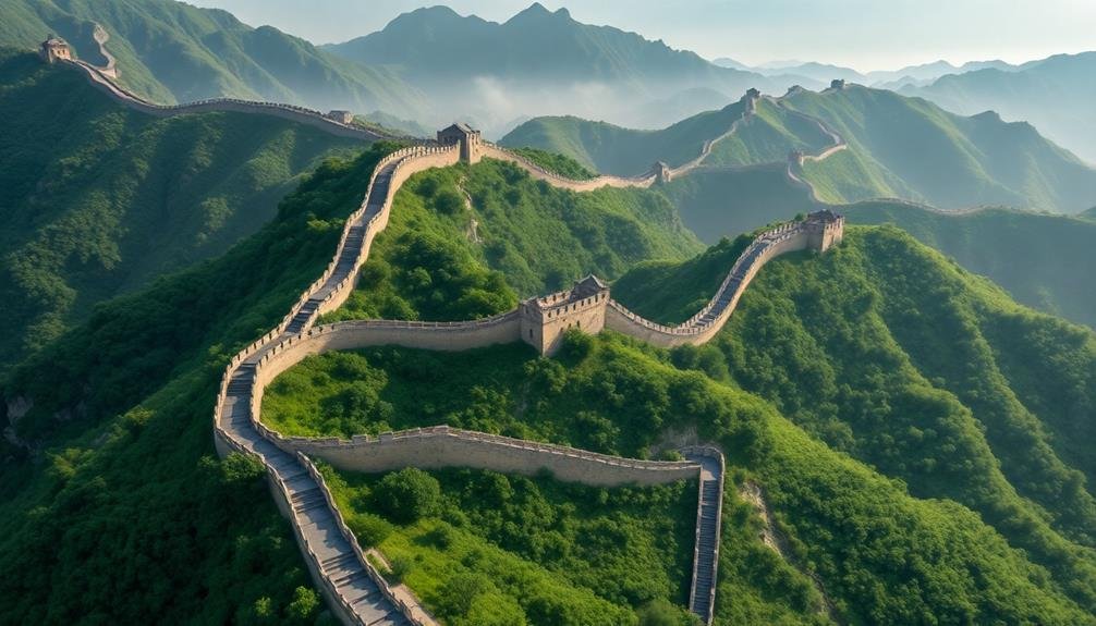majestic wall among peaks