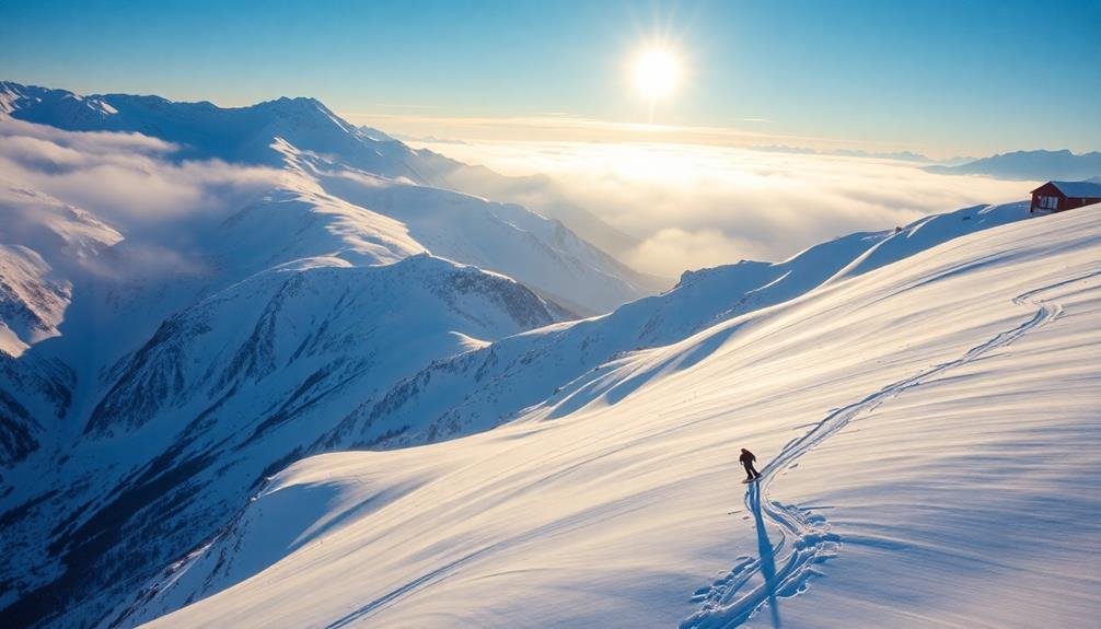 monitoring snowboarders in mountains