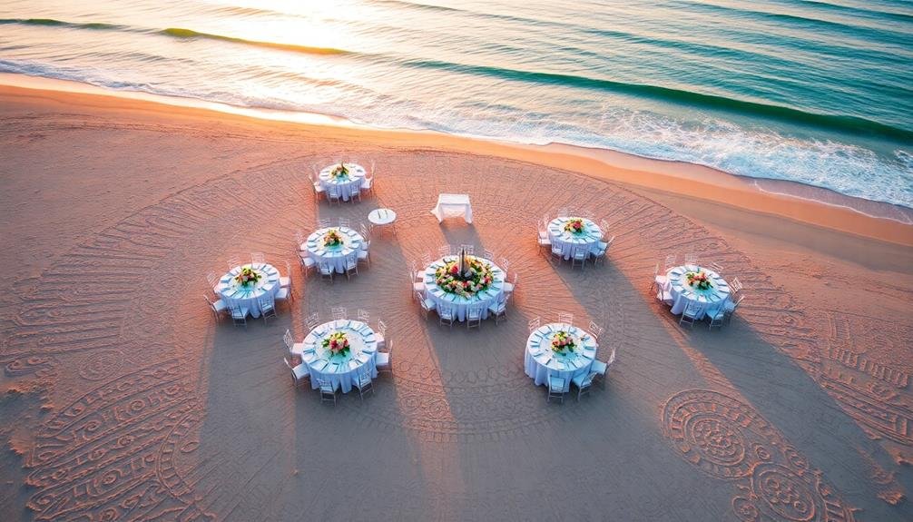 reception table layout design