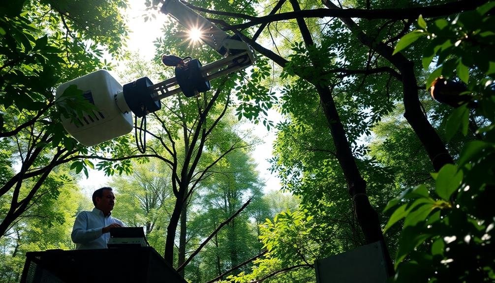 robotic arms canopy sampling
