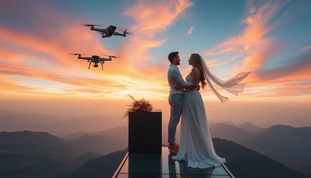 select ideal aerial spot