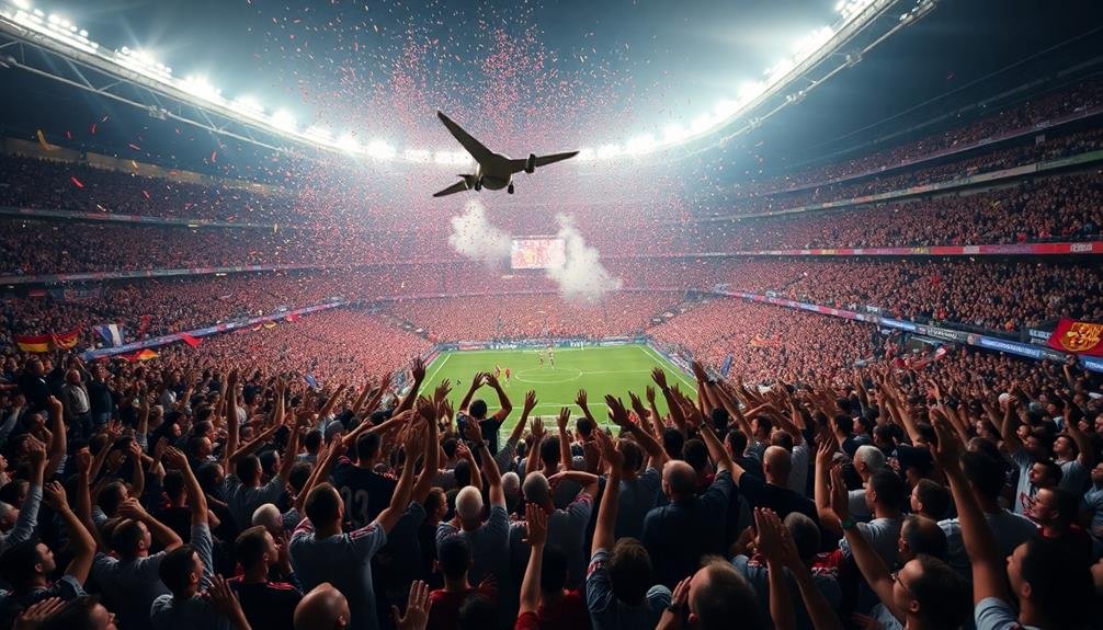 stadium wide celebration extravaganza