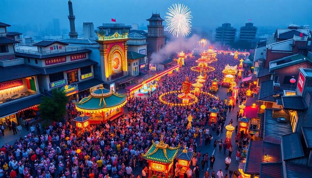 stunning aerial festival footage
