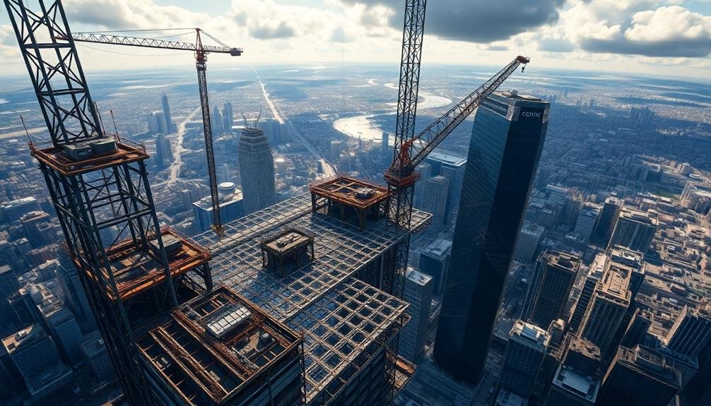 timelapse skyscraper construction progress